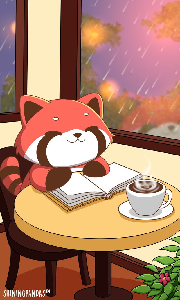 Rainy Cafe wallpaper
